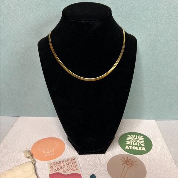 Atolea Jewelry - ATOLEA "KAUAI" HERRINGBONE CHOKER